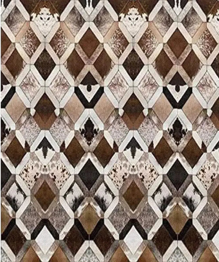 Cowhide Patchwork Rug