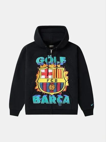 2026 FC Barcelona x Spotify x Golf Wang Zip-Up Hoodie WAAC