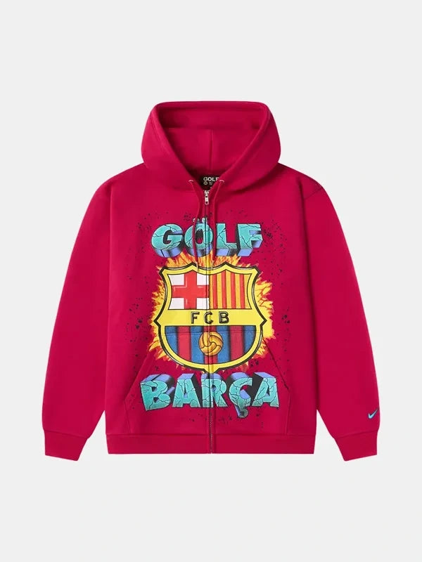 2026 FC Barcelona x Spotify x Golf Wang Zip-Up Hoodie WAAC