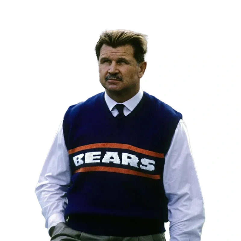 Mike Ditka Chicago Bears Sweater Vest WAAC