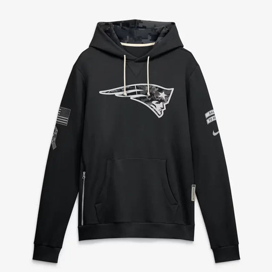 New England Patriots 2026 Salute to Service Sideline Hoodie WAAC