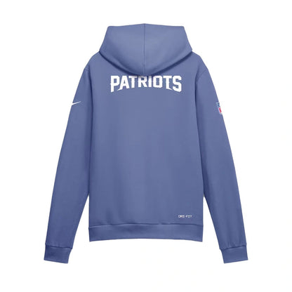 Nike Blue New England Patriots Rivalries Sideline Hoodie WAAC