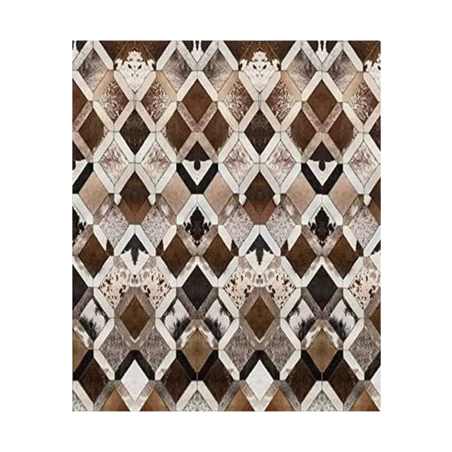 Cowhide Patchwork Leather Rug WAAC