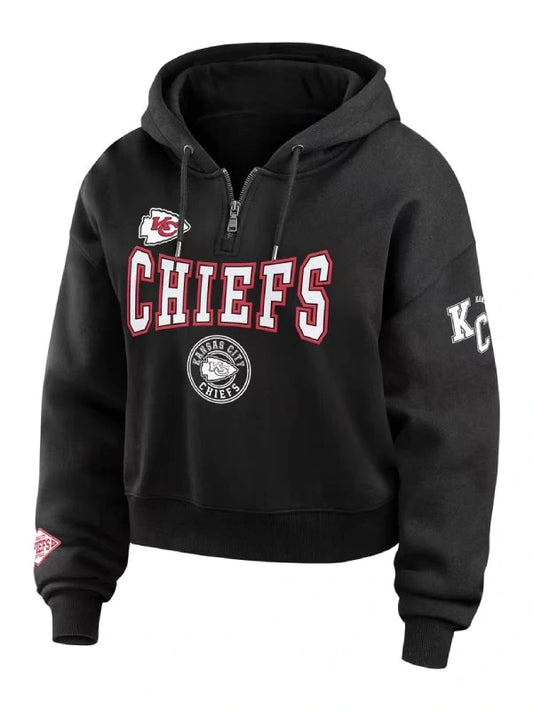 Erin Andrews Chiefs Black Hoodie WAAC