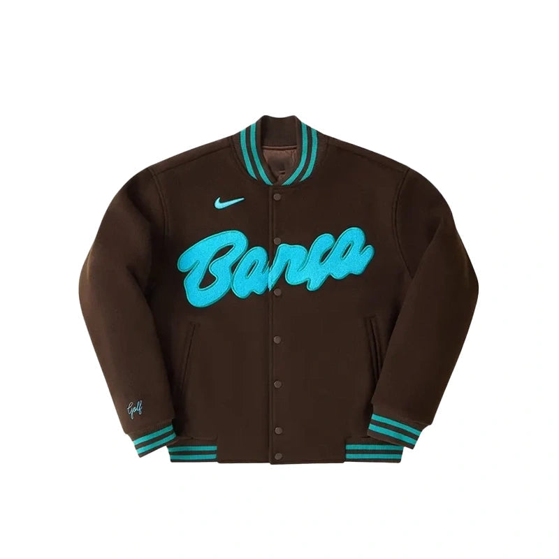 FC Barcelona Golf Wang Letterman Varsity Jacket WAAC