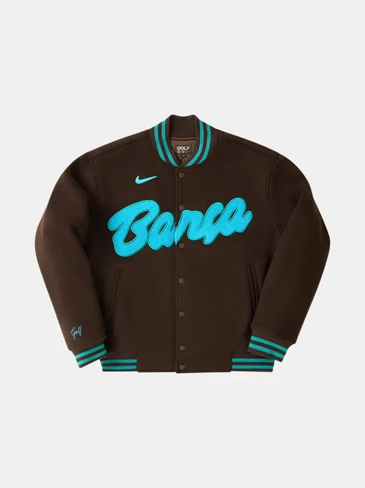 2026 FC Barcelona x Spotify x Golf Wang Letterman Jacket WAAC