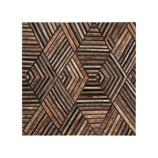 Handmade Cowhide Patchwork Leather Rug WAAC