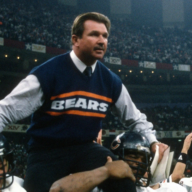 Mike Ditka Chicago Bears Sweater Vest WAAC