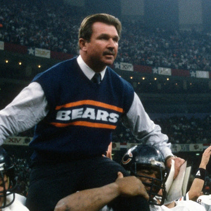 Mike Ditka Chicago Bears Sweater Vest WAAC