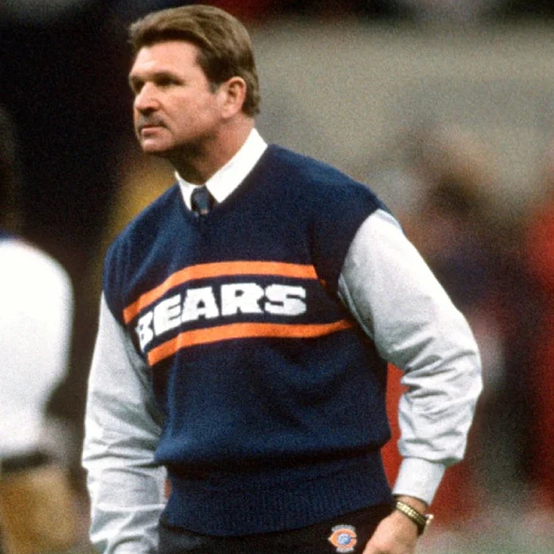 Mike Ditka Chicago Bears Sweater Vest WAAC