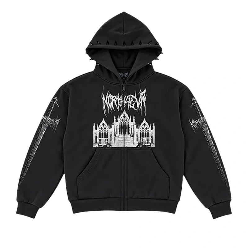 N0RTH4EVR Cathedral Zip Hoodie WAAC
