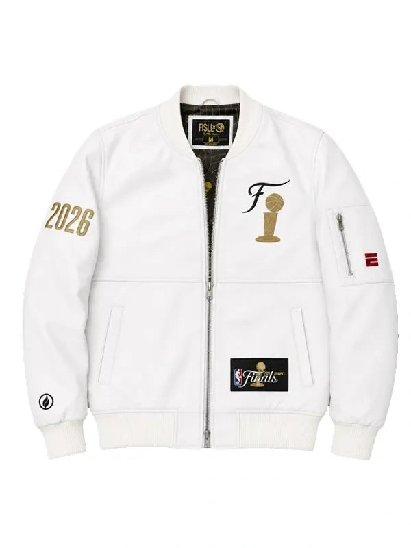 NBA Finals ESPN x New York Knicks Leather Jacket WAAC