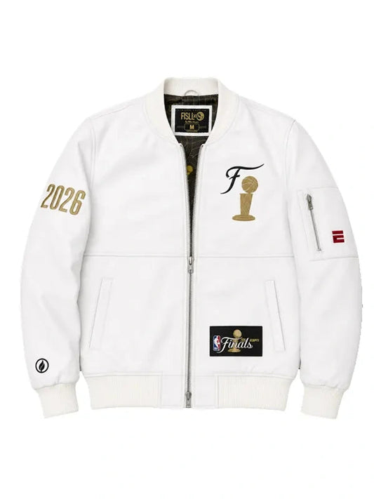 NBA Finals ESPN x New York Knicks Leather Jacket WAAC