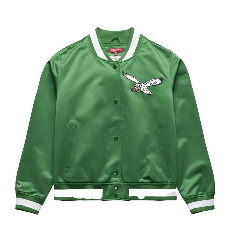 Philadelphia Eagles Kelly Green Lightweight Full-Snap Jacket WAAC