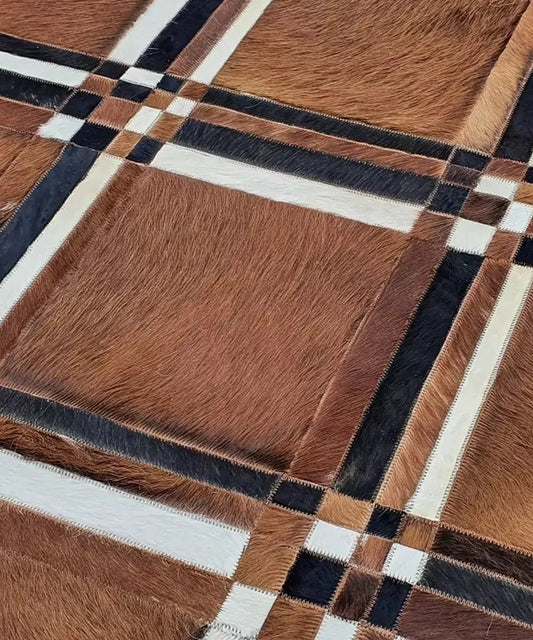 New Cowhide Patchwork Rug WAAC
