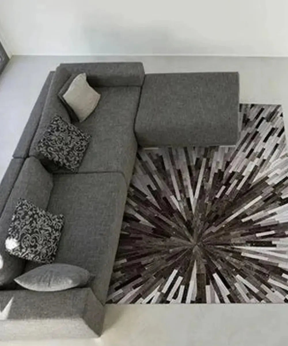 New Cowhide Patchwork Rug WAAC