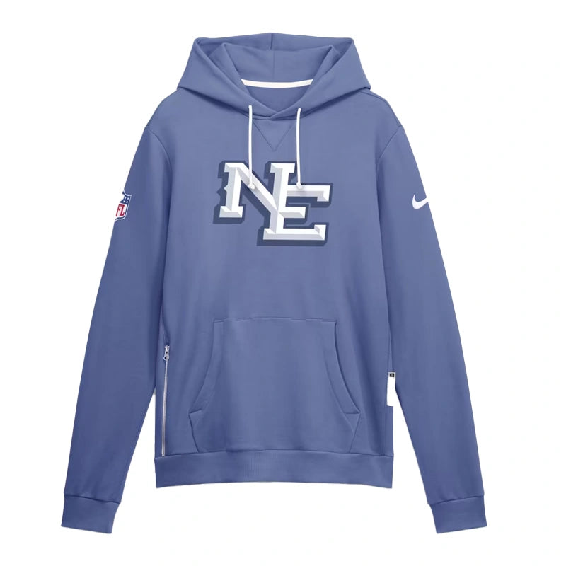 Nike Blue New England Patriots Rivalries Sideline Hoodie WAAC