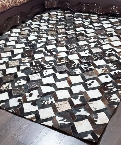 Original Cowhide Patchwork Rugs WAAC
