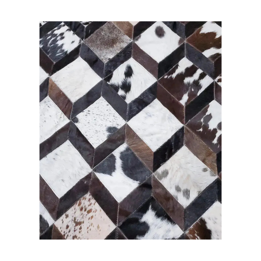 Genuine Cowhide Patchwork Rug WAAC