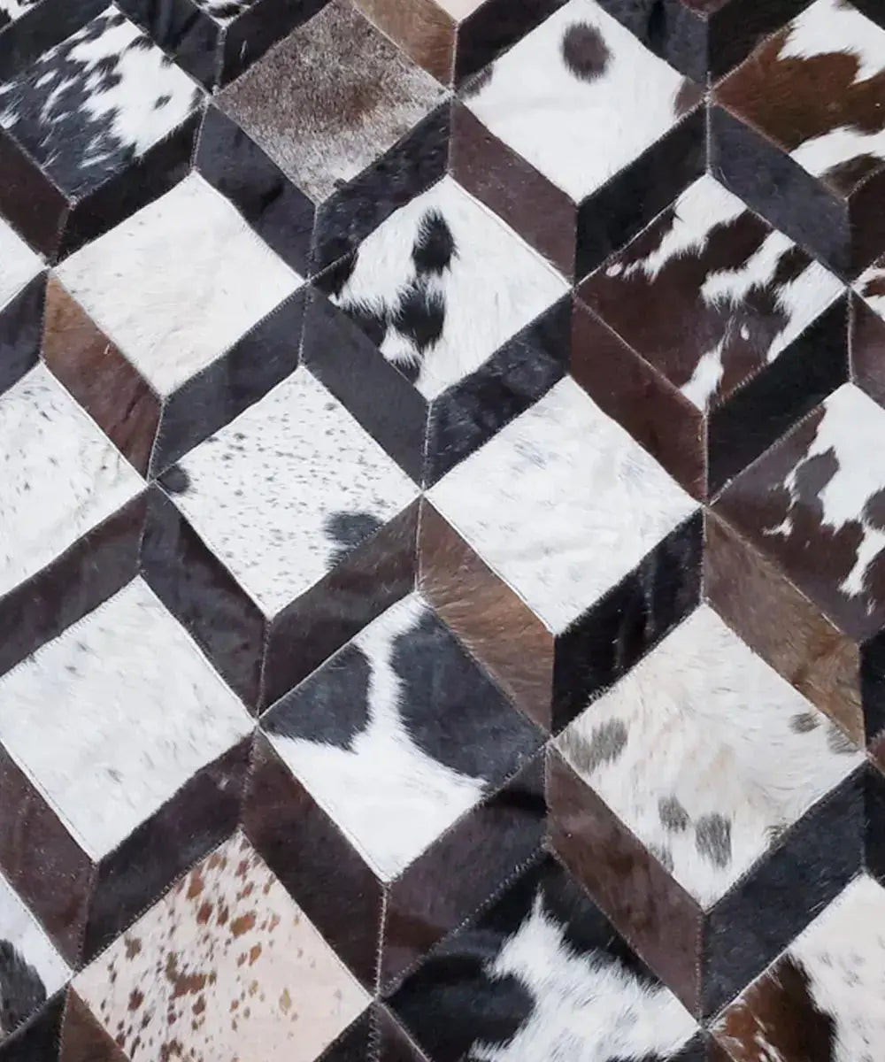 Original Cowhide Patchwork Rugs WAAC