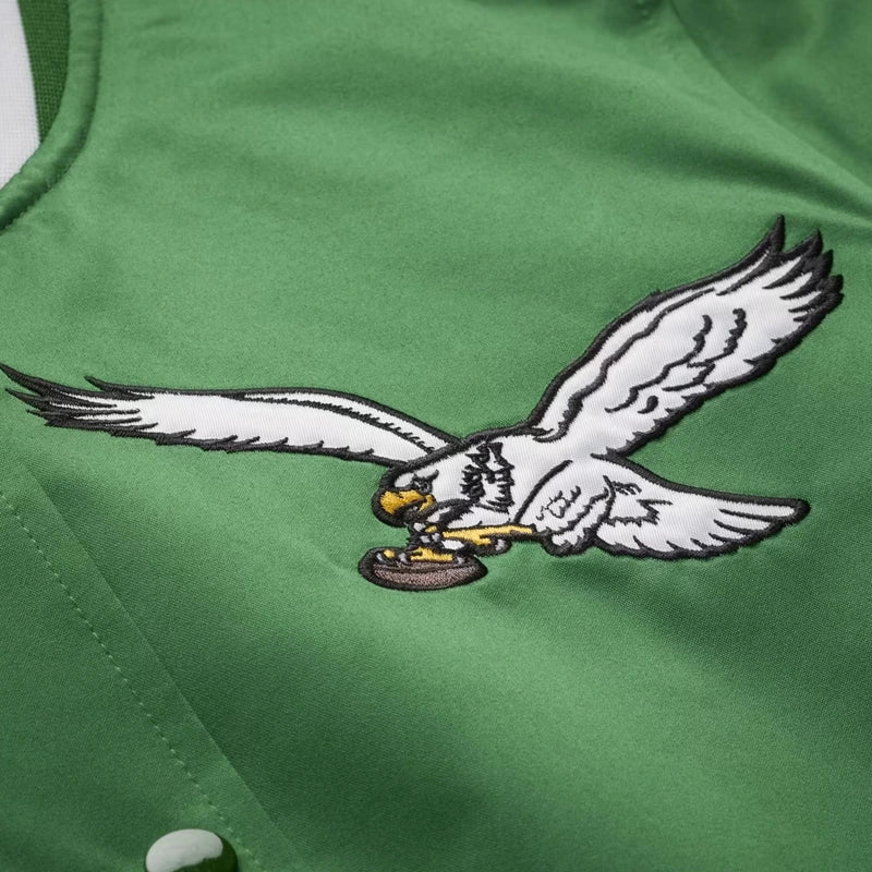 Philadelphia Eagles Kelly Green Lightweight Full-Snap Jacket WAAC