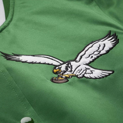 Philadelphia Eagles Kelly Green Lightweight Full-Snap Jacket WAAC