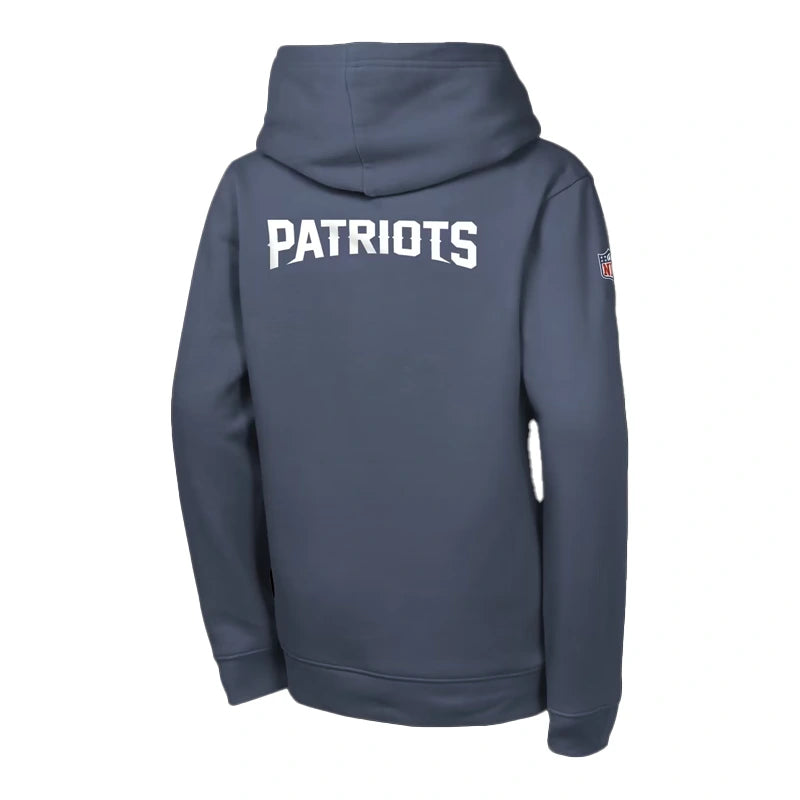 Youth Nike Blue New England Patriots Rivalries Sideline Hoodie WAAC