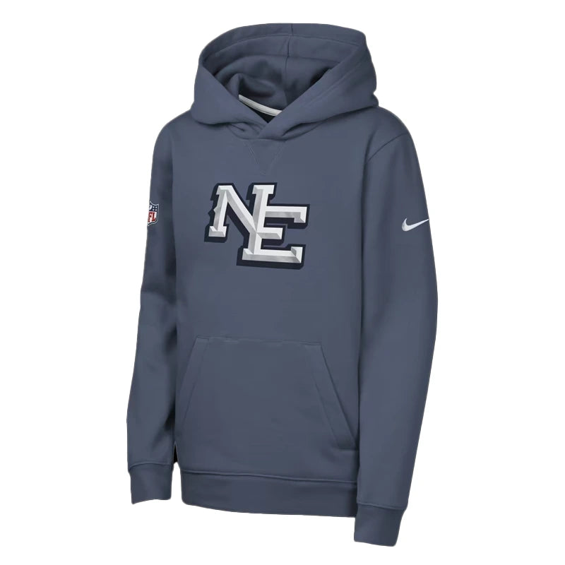 Youth Nike Blue New England Patriots Rivalries Sideline Hoodie WAAC